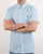 Lacoste Short Sleeve Check Shirt White/Light Blue