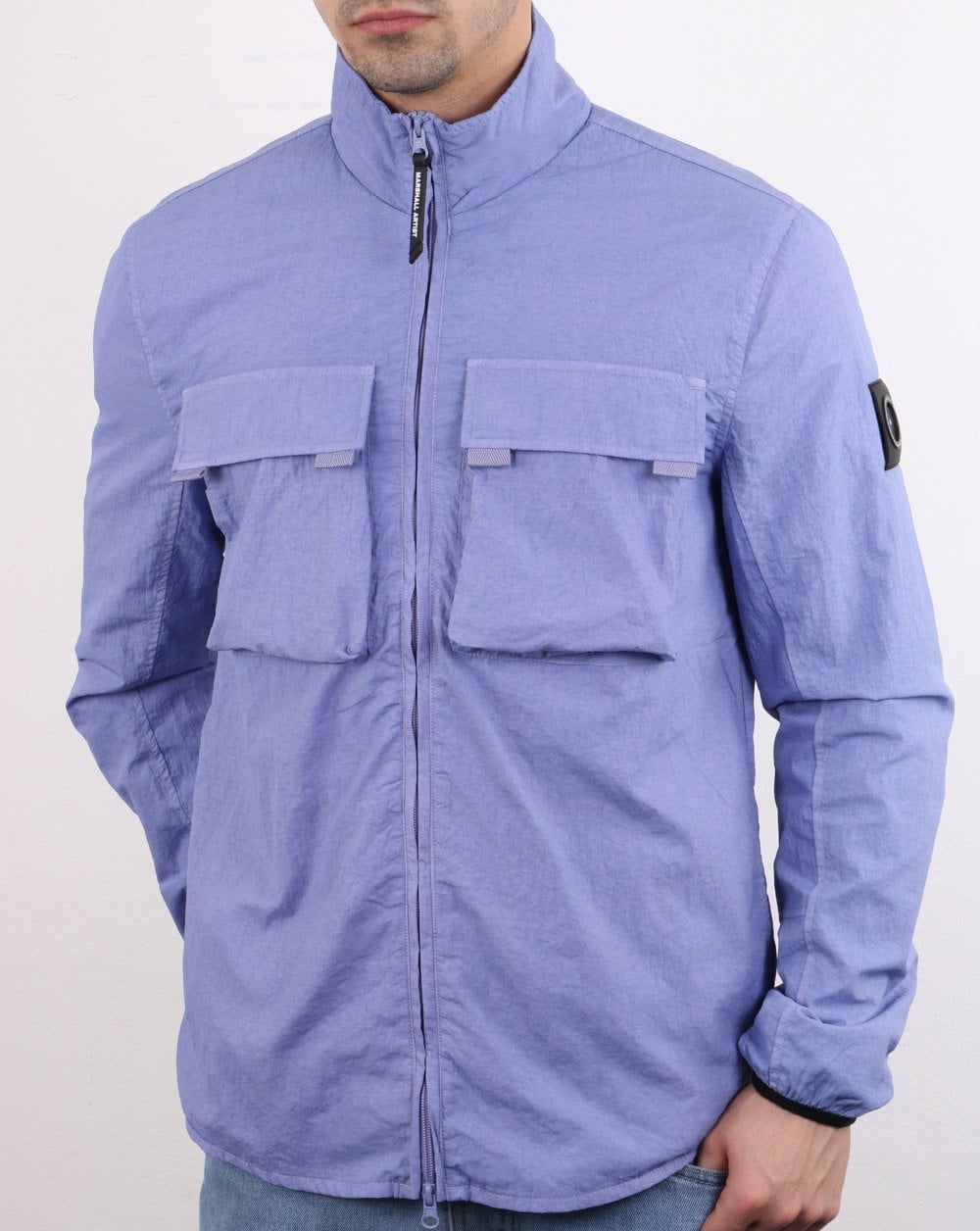 Marshall Artist Garment Dyed Parachute Overshirt Lilac