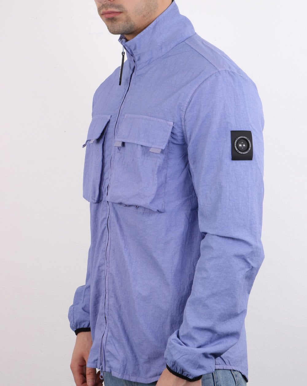 Marshall Artist Garment Dyed Parachute Overshirt Lilac