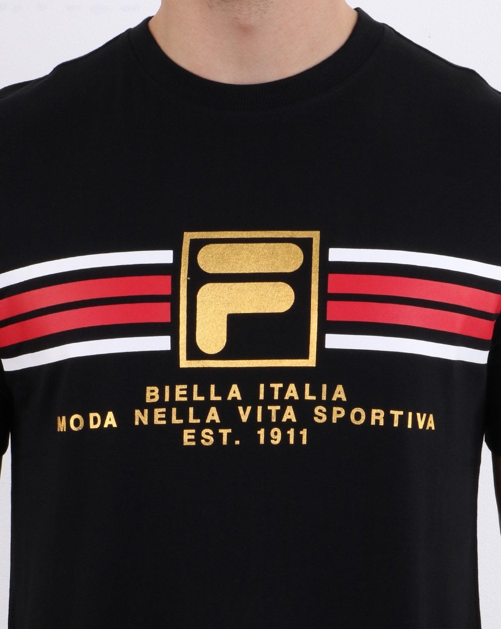 Fila Vintage Benz T Shirt Black