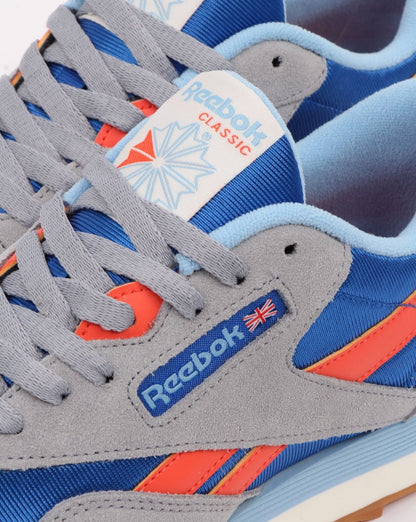 Reebok Nylon Ripple Trainers Blue/Grey/Red