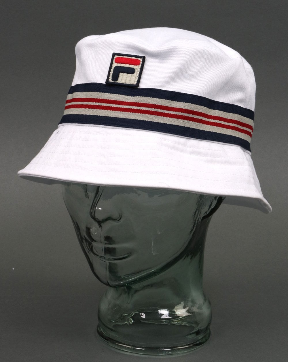 Fila Vintage Casp Bucket Hat White
