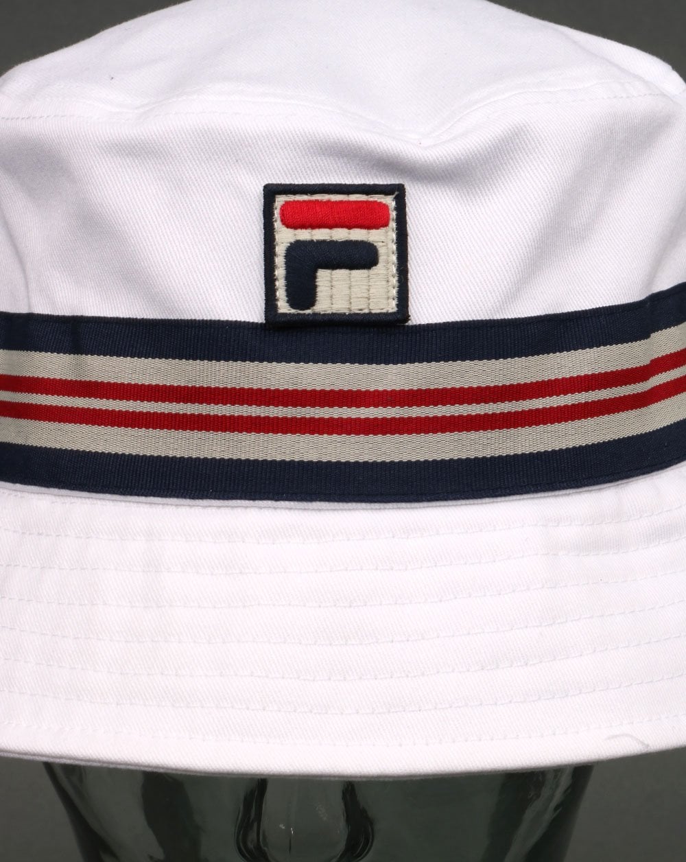 Fila Vintage Casp Bucket Hat White
