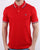 Benetton Maglia Tipped Polo Shirt Red