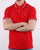 Benetton Maglia Tipped Polo Shirt Red