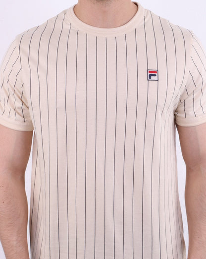 Fila Vintage Pinstripe T Shirt Ecru