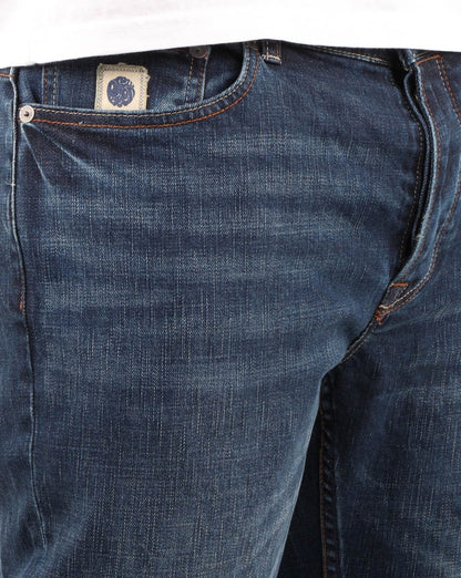 Pretty Green Burnage Regular Fit Jeans 6 Month Wash