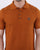 Trojan knitted pattern Polo Shirt Tan