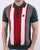 Trojan knitted Striped Polo Shirt Forest Green