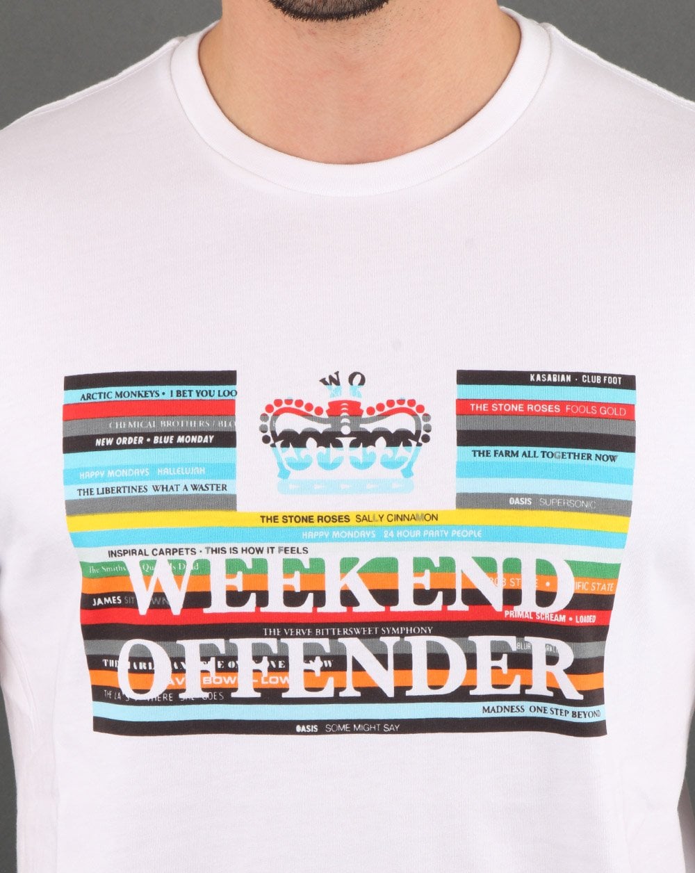 Weekend Offender Spines T-shirt White