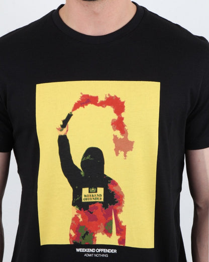 Weekend Offender Flare T-shirt Black