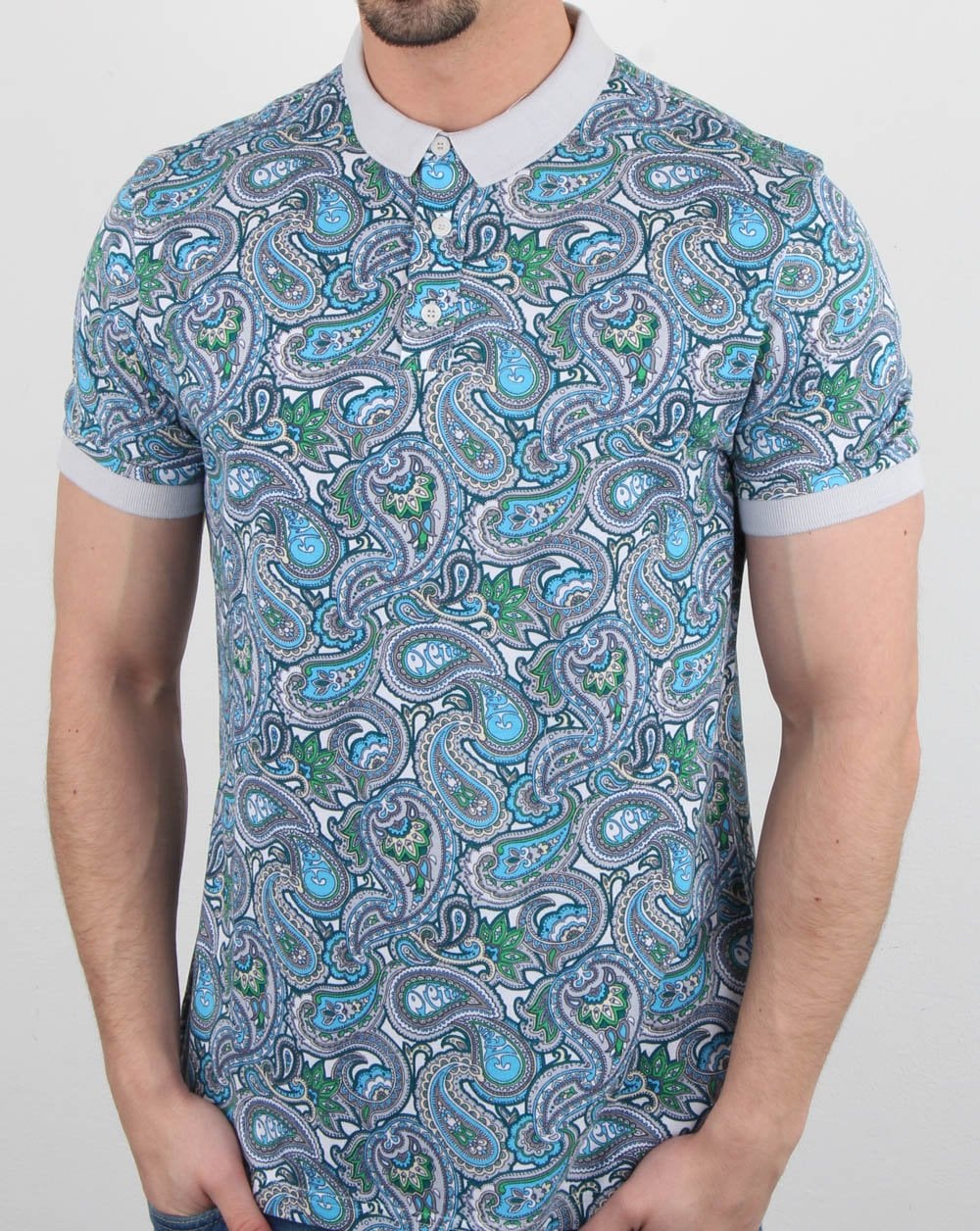 Pretty Green Marshall All Over Print Polo Shirt
