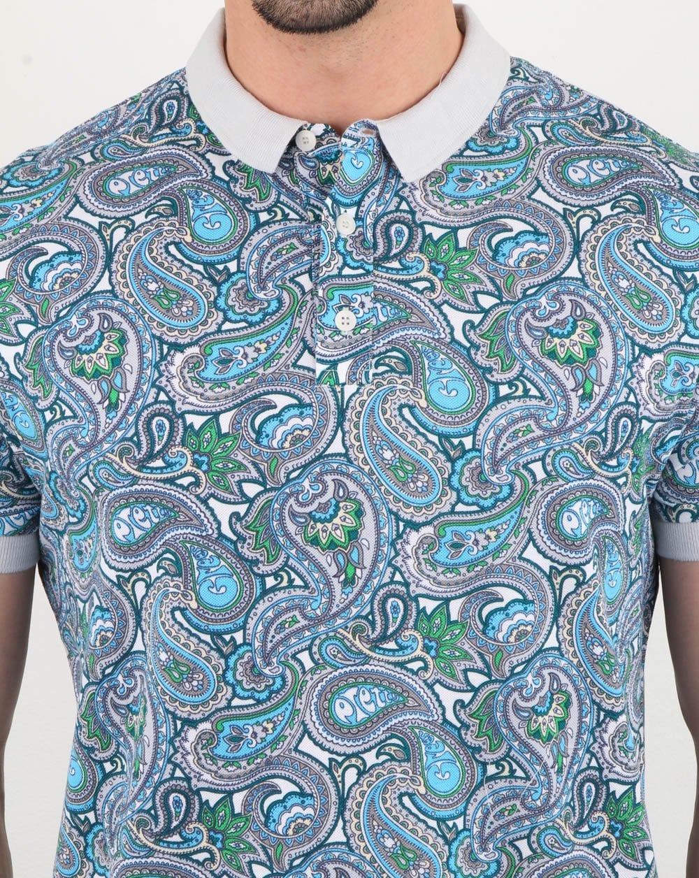 Pretty Green Marshall All Over Print Polo Shirt