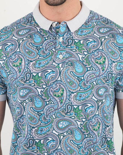 Pretty Green Marshall All Over Print Polo Shirt