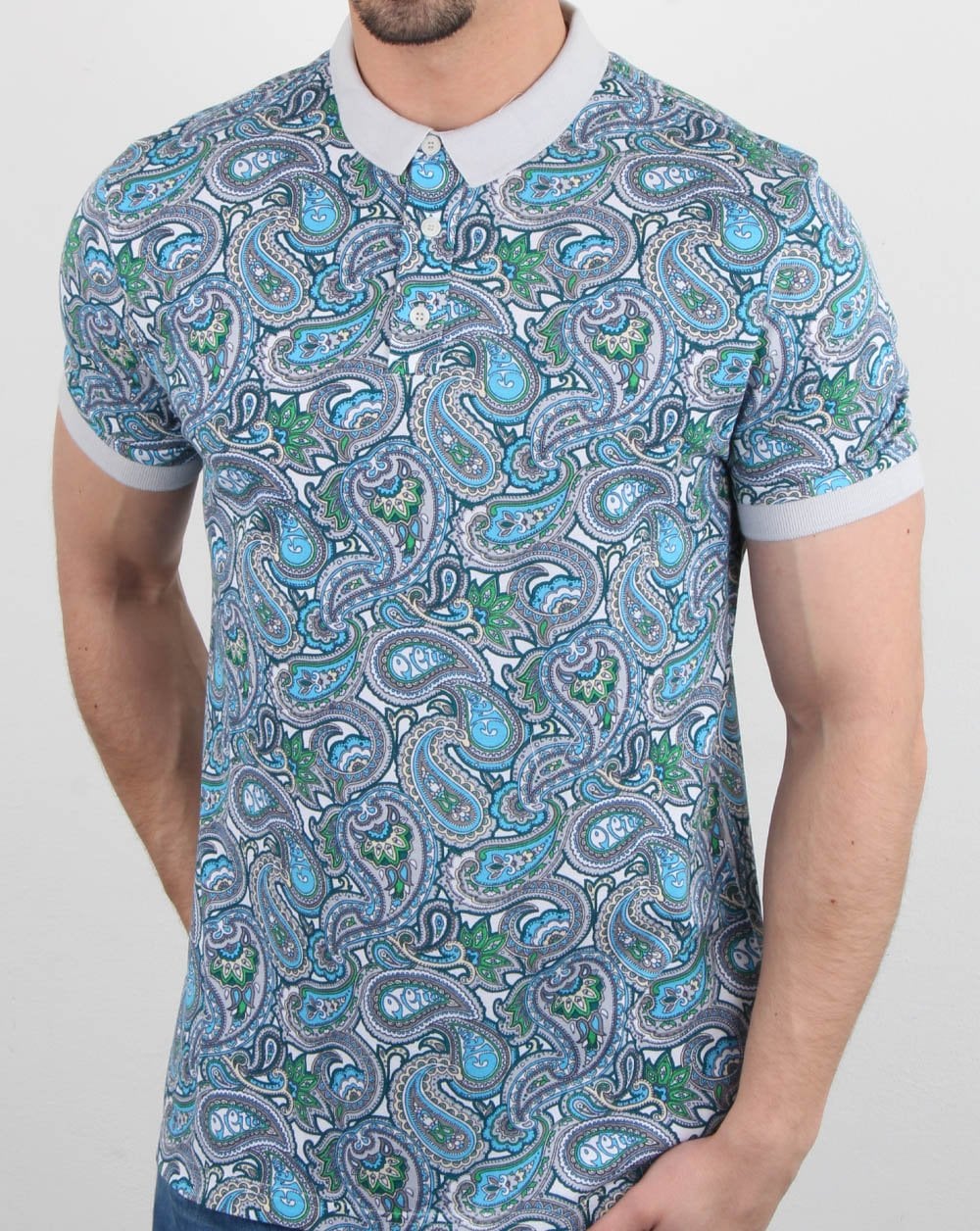 Pretty Green Marshall All Over Print Polo Shirt