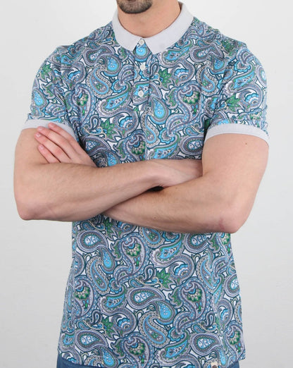 Pretty Green Marshall All Over Print Polo Shirt