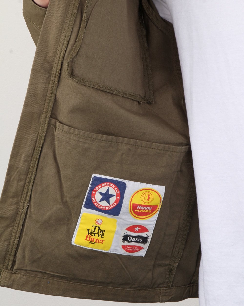 Weekend Offender Overshirt Zip Jacket Khaki