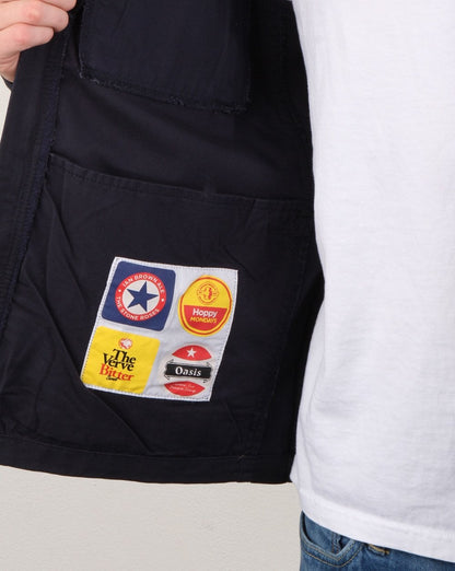 Weekend Offender Overshirt Zip Jacket Navy