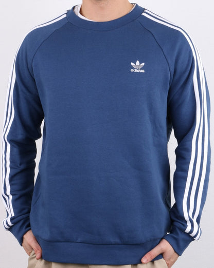 Adidas Originals 3 Stripes Crew Sweat Night Marine