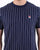 Fila Vintage Pinstripe T Shirt Navy