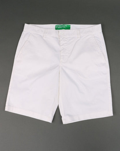 Benetton Bermuda Shorts White