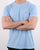 Gant Solid Crew Neck T Shirt Light Blue