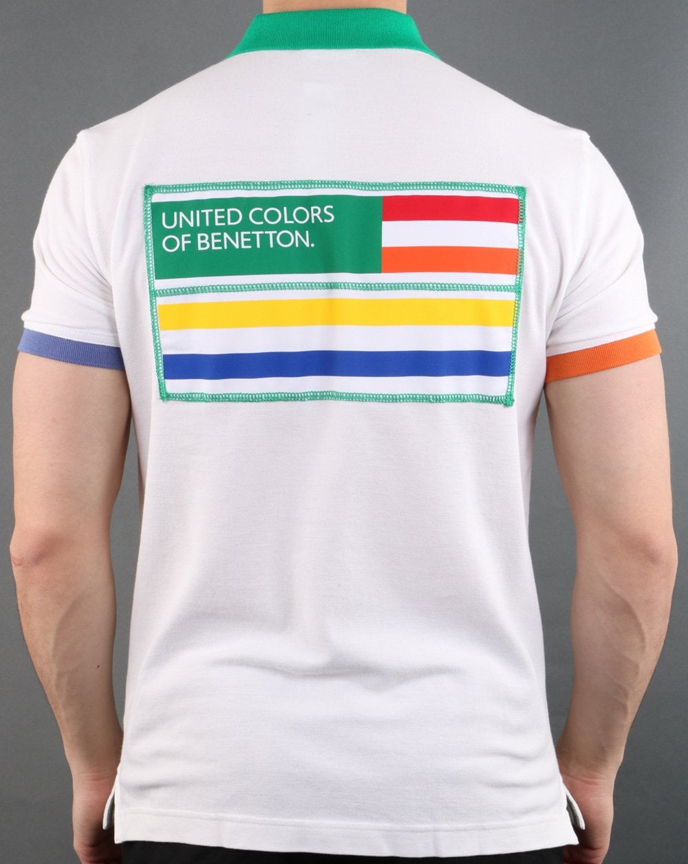 Benetton Polo Shirt Off White