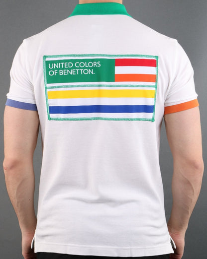 Benetton Polo Shirt Off White
