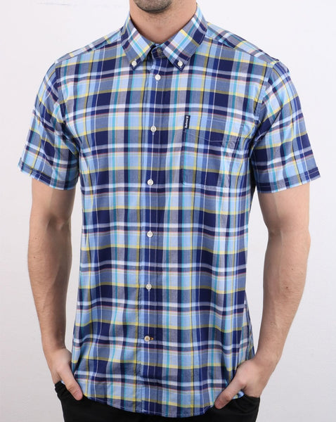 Barbour Madras Shirt Sky