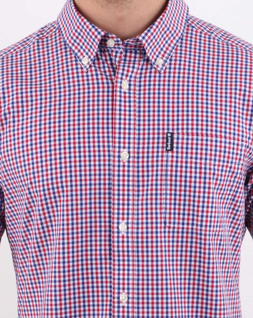 Barbour Gingham Shirt Red