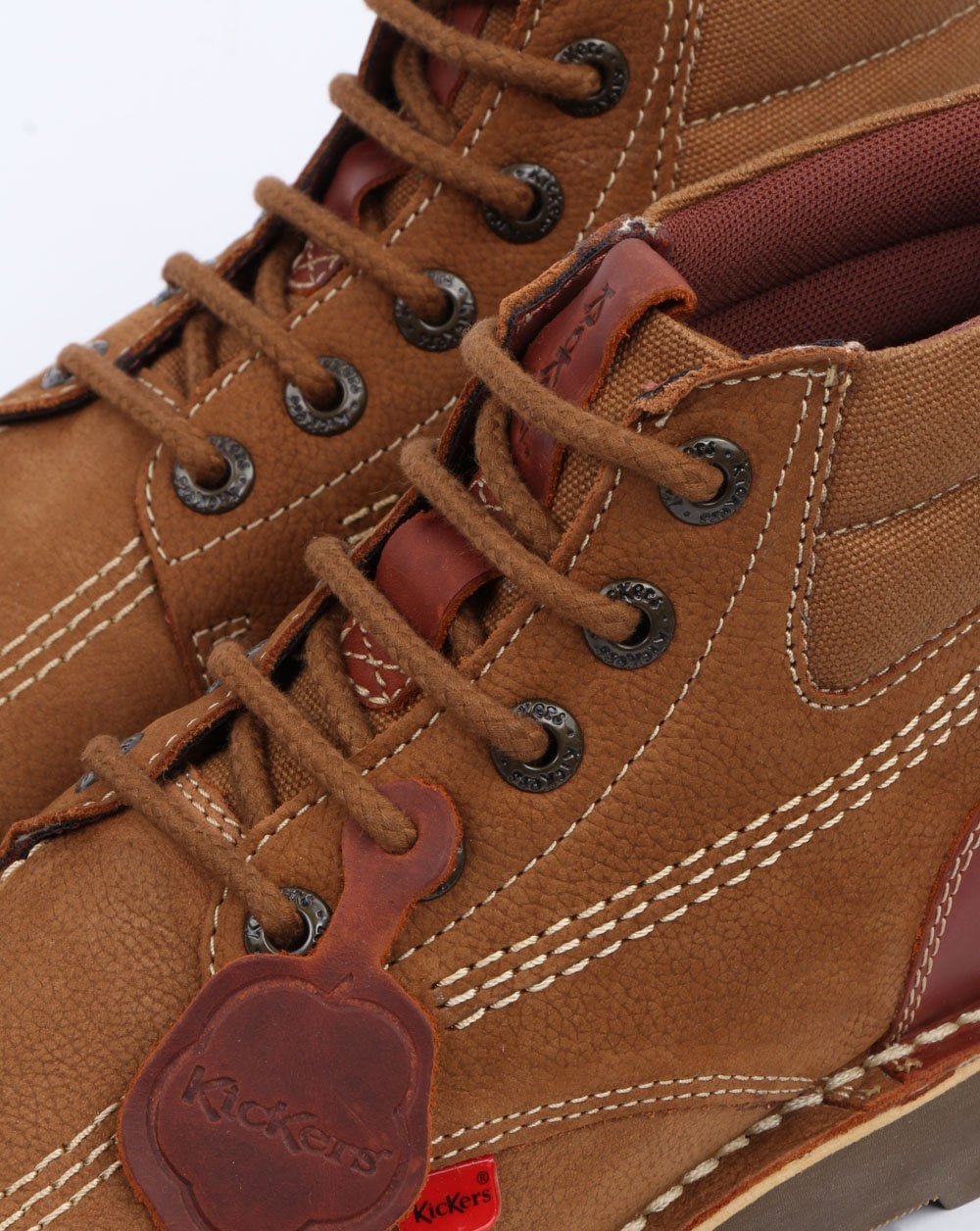 Kickers Kick Hi Mash Up Boot Brown