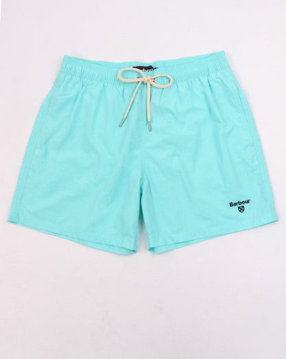 Barbour Logo Swim Shorts Aqua Blue