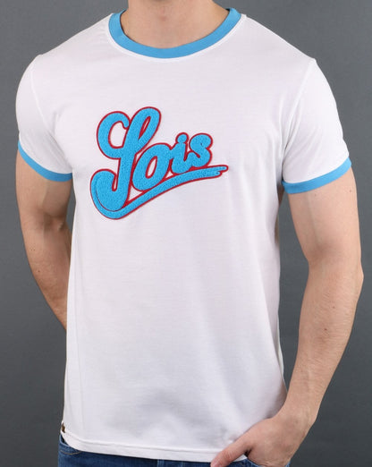 Lois Ucania T-shirt Off White/Turquoise