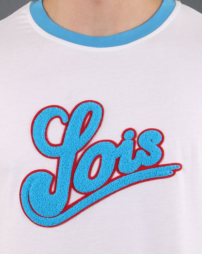 Lois Ucania T-shirt Off White/Turquoise