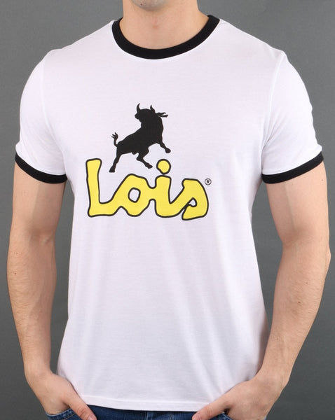 Lois Ringer T-shirt White/Yellow