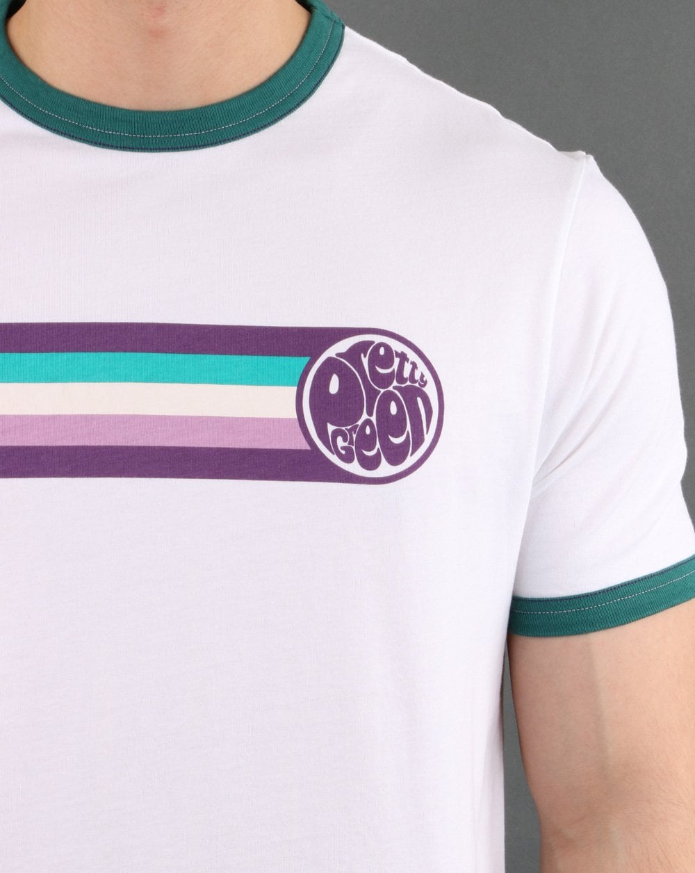 Pretty Green Timor Ringer Tee White