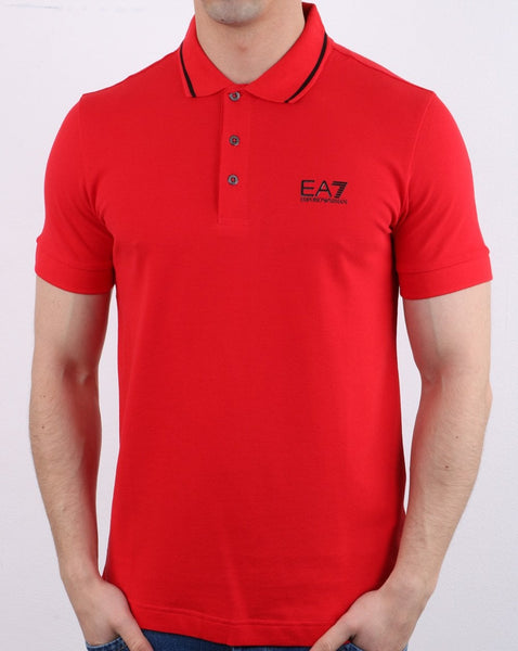 Emporio Armani EA7 Polo Shirt Red