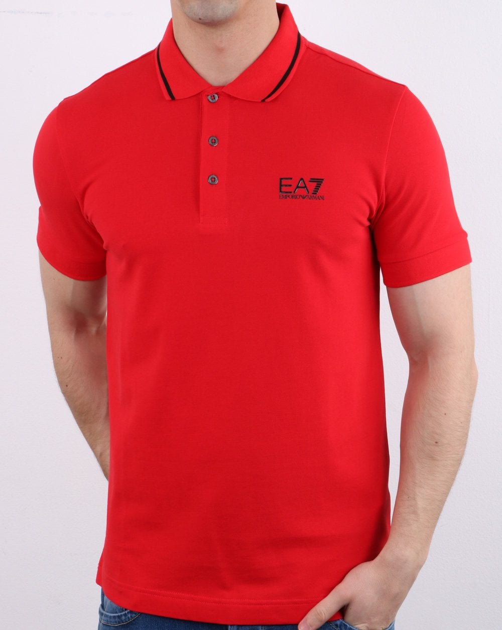 Emporio Armani EA7 Polo Shirt Red