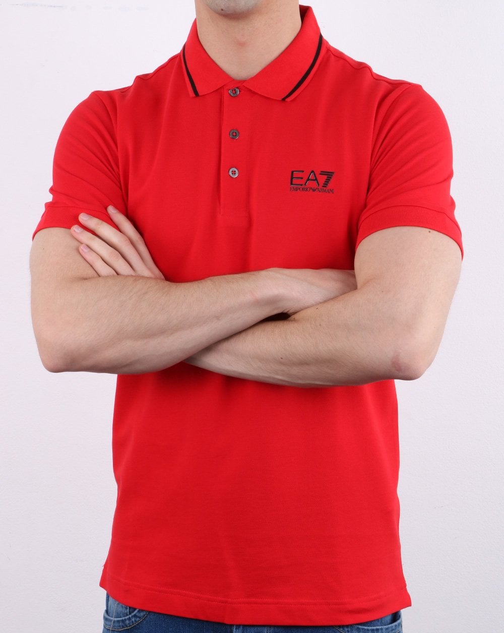 Emporio Armani EA7 Polo Shirt Red