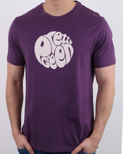 Pretty Green Gillespie T-shirt Purple