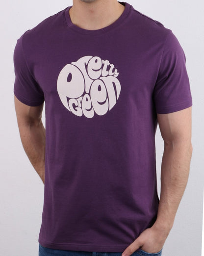 Pretty Green Gillespie T-shirt Purple