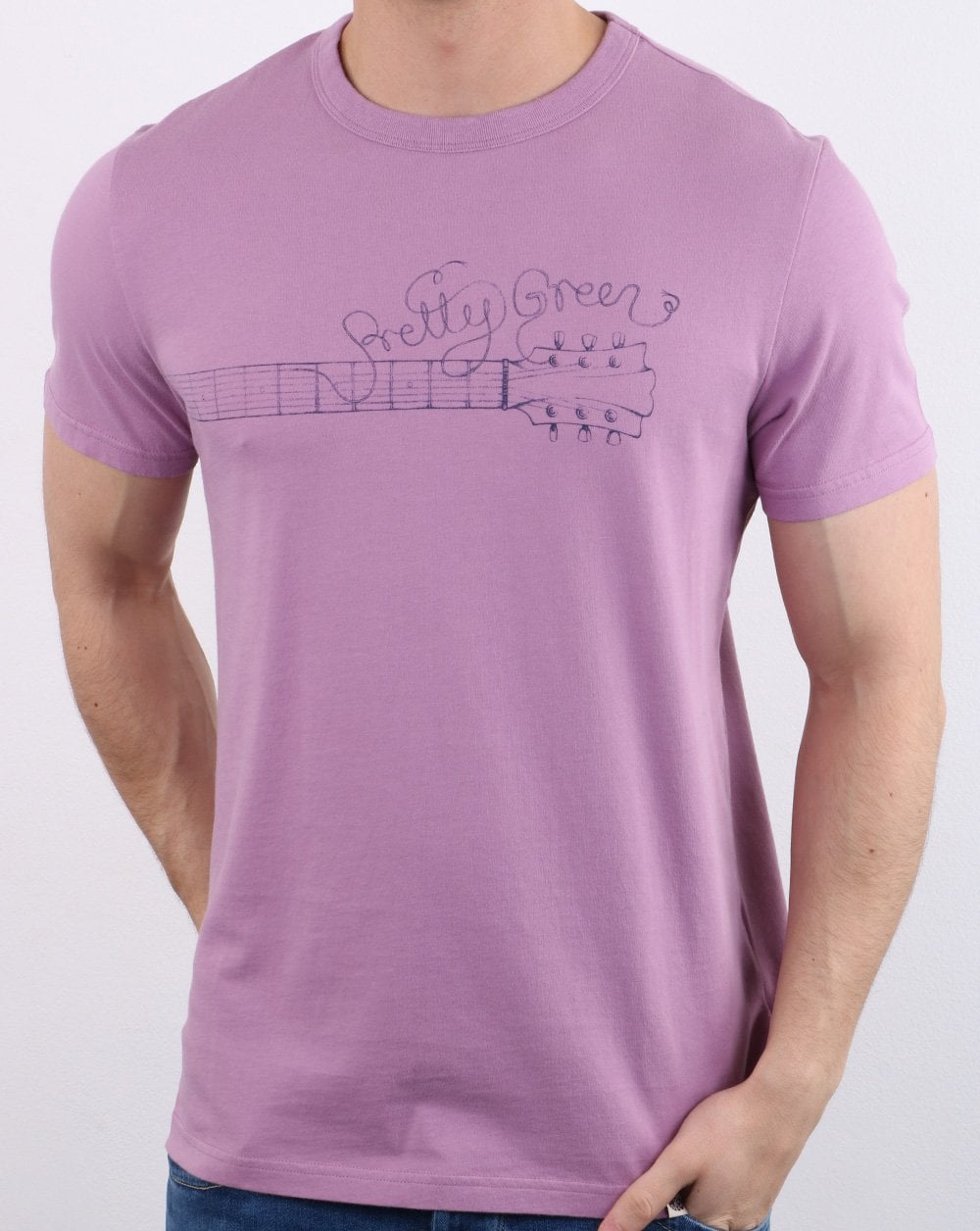 Pretty Green Strings T-shirt Violet Pink