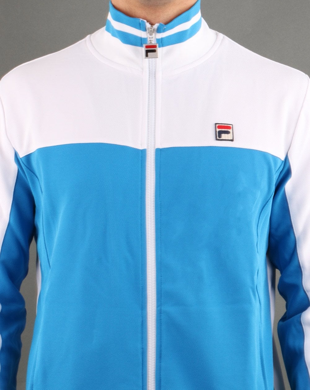 Fila Vintage Tiebreaker Track Top Royal Blue/White