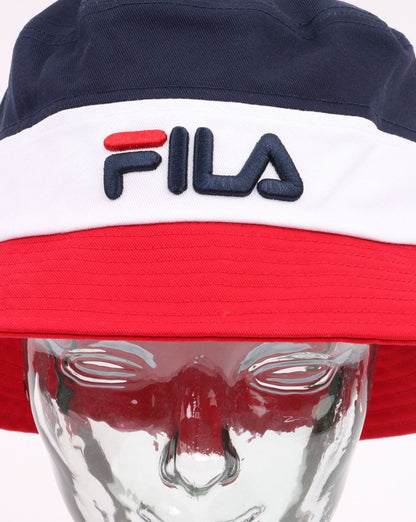Fila Vintage Bloc Bucket Hat Red/White/Navy