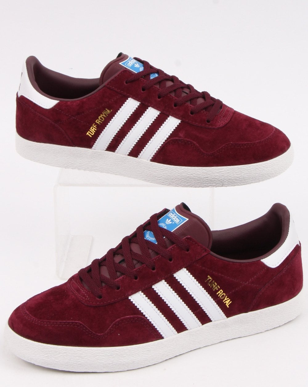 Adidas Turf Royal Trainers Deep Burgundy/White