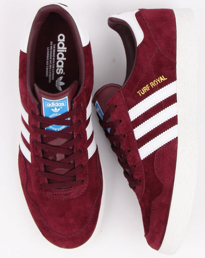Adidas Turf Royal Trainers Deep Burgundy/White