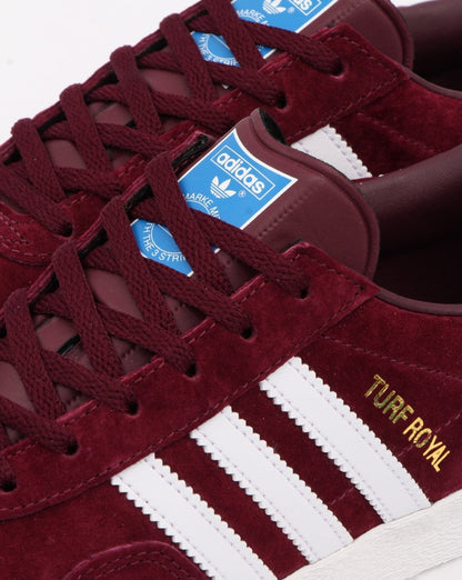 Adidas Turf Royal Trainers Deep Burgundy/White