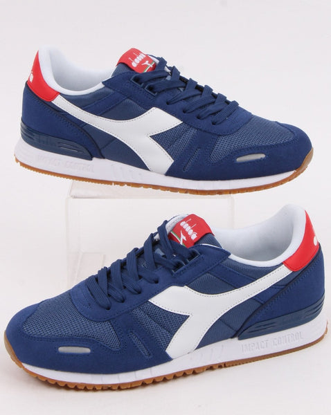 Diadora Titan II Trainers Navy/Red