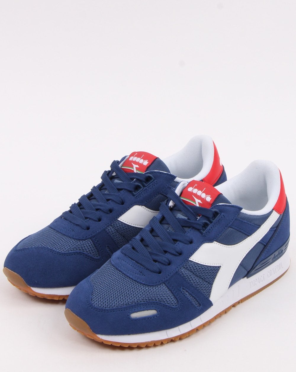 Diadora Titan II Trainers Navy/Red