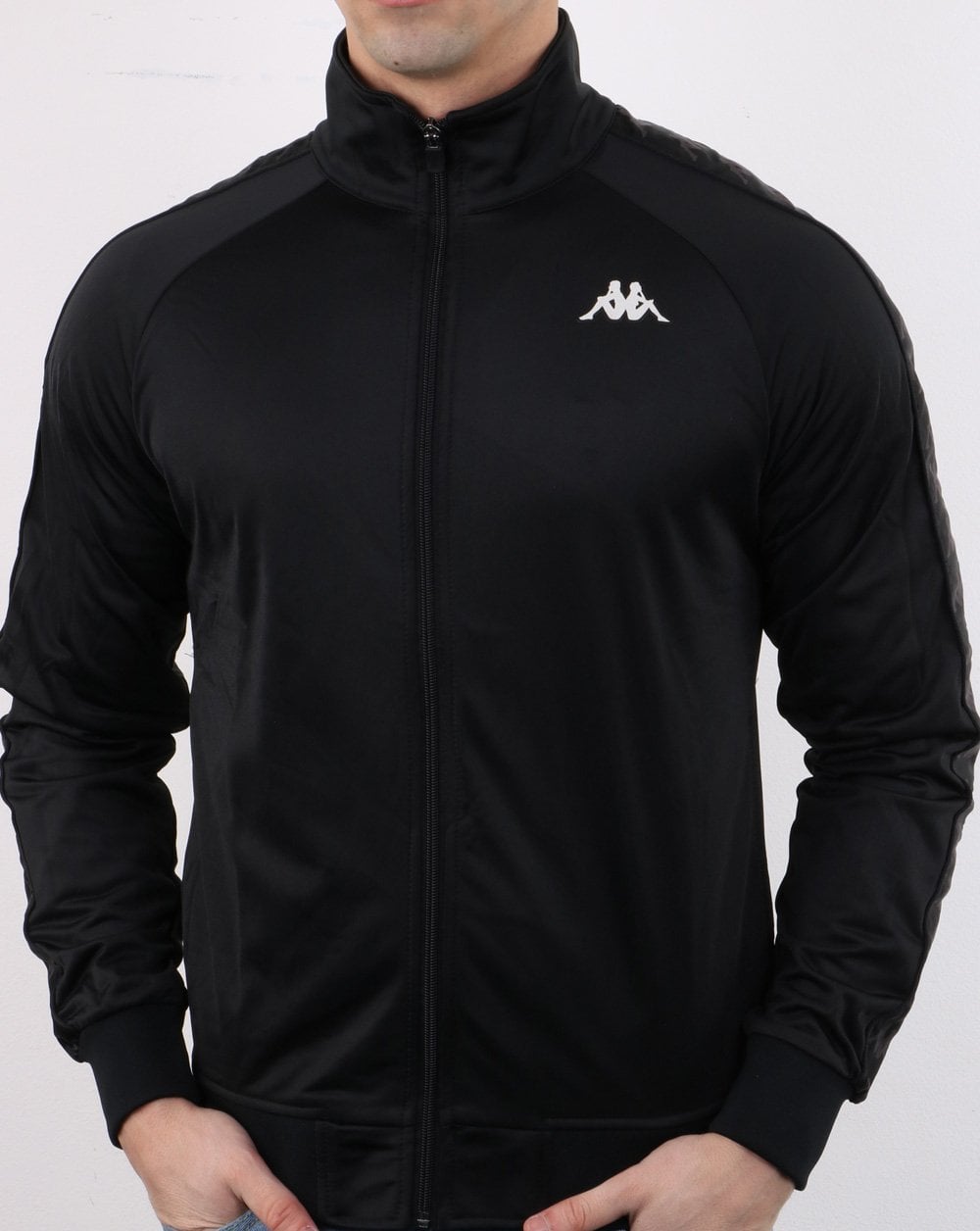 Kappa Banda Anniston Track Top Black/White